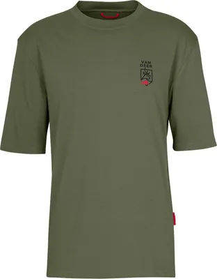 Immagine prodotto di Maglietta basic in cotone verde, taglia M, marca VAN DEER