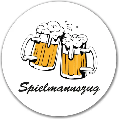 Produktbild von Huuraa Aufkleber Spielmannszug Schützenfest 10cm rund Sticker Geschenkidee