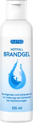Produktbild von FLEXEO Notfall Brandgel kühlendes Gel für Verbrennung beruhigendes Brandgel, 125ml