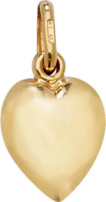 Produktbild von Schöner 9 Karat (375) Gold Herz Damen - Anhänger - 19mm*10mm; TRS23600
