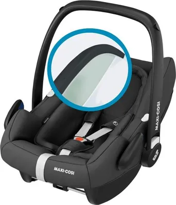 Produktbild von Maxi-Cosi Rock Babyschale, sicherer i-Size Baby-Kindersitz, Gruppe 0+ (0-13 kg), nutzbar ab der Geburt bis Circa 12 Monate, Essential Black