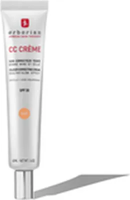 A tube of Erborian CC Crème is shown against a white background, casting a shadow.