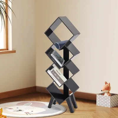 Obrázek produktu pro čtyřpatrový regál, Moderní regál, Stojací regál