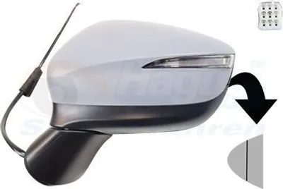 Produktbild von VAN WEZEL 2786827 Außenspiegel Seitenspiegel Links für MAZDA CX-5 (KE, GH) Asphärisch Beheizt Grundiert