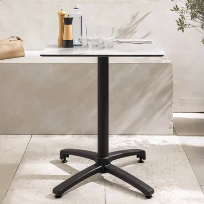 Produktbild von Terrassentisch 70 cm, klappbar, Marmor - Oviala Opéra