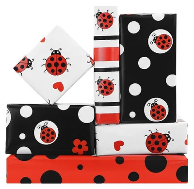 Obrázek produktu pro Inpakpapier "Mariánka" - 8 listů - Dárkové papíry - Narozeniny - Dárkové papíry pro děti - 50 x 70 cm - Veselé vzory