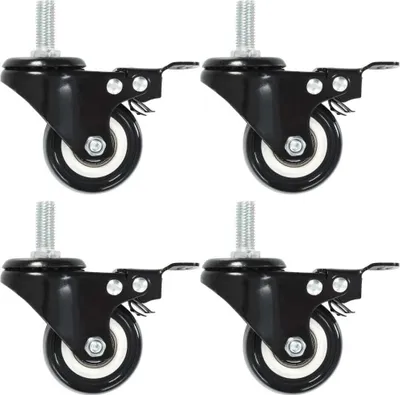 Image de Roulettes pivotantes avec freins 8 pcs 50 mm