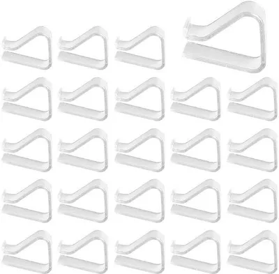 Produktbild von Kunststoff-Tischdeckenteller, 24 Stück Kunststoff-Tischdeckenteller, transparente Tischdeckenhalter, winddichte Tischdeckenhalter, für Tische mit 2-3,5 cm Dicke, für Innen- und Außenbereich