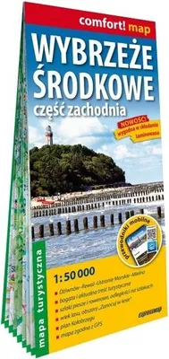 Obrázok produktu pre Wybrzeże Środkowe część zachodnia laminowana mapa turystyczna 1:50 000