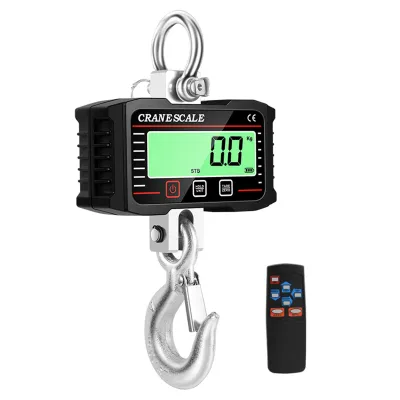 Produktbild von Digitale LCD-Anzeige, 1000 kg, Kranwaage, tragbar, elektronisch, fuer hohe Beanspruchung, Hakenkran, Industriewaage mit 3-Einheiten-Umrechnungsfunktion