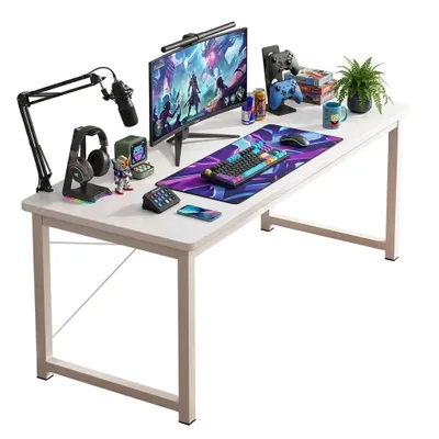 Obrázek produktu pro Počítačový Stůl Bílý Školní Průmyslový 120 Cm