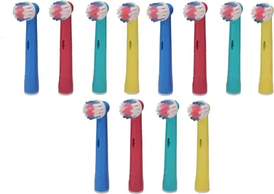 Immagine prodotto di Set di 12 testine di ricambio compatibili per gli spazzolini a clip Oral-B Precision Kids