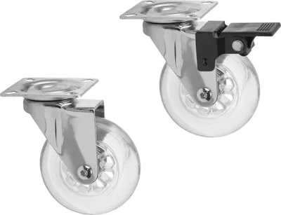 Produktbild von Lenkrolle Bockrolle Möbelrolle Transportrollen Laufrolle Möbelrollen Rad Räder Ø75mm Ohne Bremse