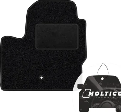 Produktbild von moto-MOLTICO Fahrer Fußmatte Auto Velours Fahrerseite Autoteppiche Schwarz Fahrermatte 1-teilig passend für Land Rover Freelander II 2007-2014