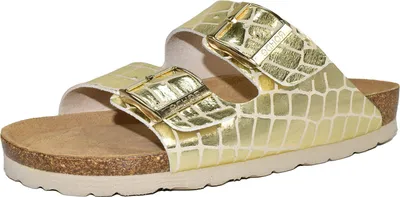 Produktbild von Rohde Damen Pantoletten Schuhe Schnallen Clogs Alba 5656, Größe:42 EU, Farbe:Gold
