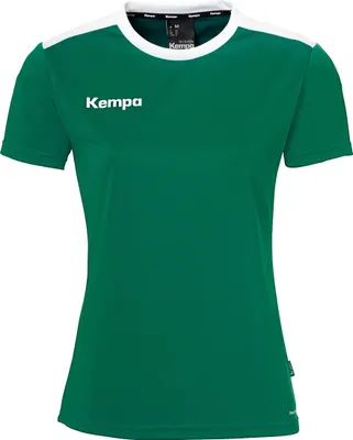Produktbild von Kempa Trainings-T-Shirt Emotion 27 Women Unisex 2005124_01 lagune/weiß XXL