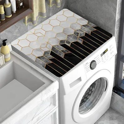 Obrázok produktu pre Podložka na práčku 60 x 60 cm, Univerzálna, Mäkká, Rezateľná, Diatomit, Pre práčku a sušičku