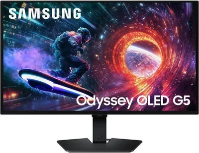 Image de Écran PC Gamer SAMSUNG Odyssey OLED G5, 27", QHD, 180Hz, Dalle OLED, 0.03ms, Ajustable en hauteur, G50F