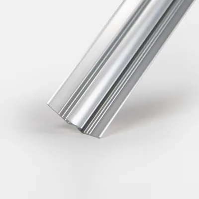 Produktbild von dedeco Aluminium Profil Eckprofil Eckverbinder Verbindungsprofil Alu 200cm für 3mm Duschrückwände Wandverkleidung Rückwände
