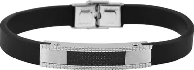 Produktbild von Akzent Echtlederarmband mit Edelstahlelement