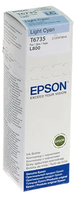 Produktbild von Epson T6735, Original, Cyan, Epson L800, Standardertrag, 70 ml, Tintenstrahldrucker