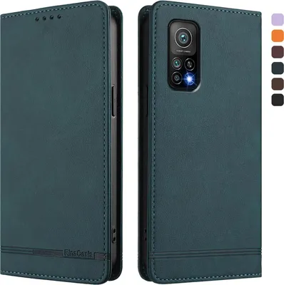 Immagine prodotto di Custodia per Xiaomi Mi 10T / Mi 10T Pro, retro custodia flip in Finto cuoio con supporto e slot per schede Verde