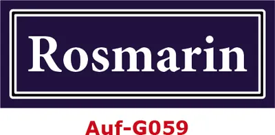 Produktbild von 25 Stück Gewürzaufkleber Rosmarin 40x16mm Gewürzetiketten Sticker Lebensmittel (Auf-G059)