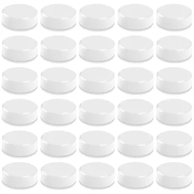 Produktbild von Kühlschrankmagnete, 30 Stück, stark, klein, langlebig, niedlich, runde Mini-Whiteboard-Magnete, für Kühlschrank, Spind, Büro, Klassenzimmer, Küche, weiß