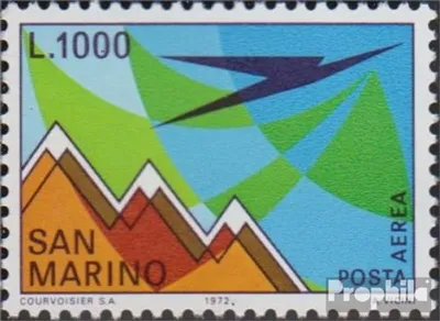 Produktbild von Briefmarken San Marino 1972 Mi 1016 (kompl.Ausg.) postfrisch Flugpostmarke