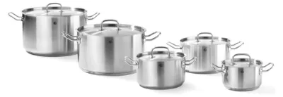 Produktbild von HENDI Fleischtopf m/Deckel Edelstahl 200x115 mm 3,5 l  Kitchen Line