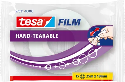 Produktbild von TESA 57521-00000-01, Transparent, Polypropylen (PP), 25 m, 19 mm, 1 Stück(e)
