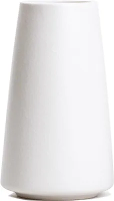 Immagine prodotto di Vaso in Vetroceramica 20 cm, bianco, stile minimalista e boho, decorativo