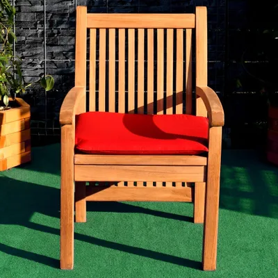 Produktbild von Teako Design Sitzkissen für Gartenstuhl Pescara 61x54cm Polyester Rot