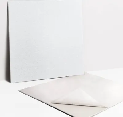 Obrázek produktu pro Nálepky na dlaždice do koupelny a kuchyně - 9 PVC dlaždic s vlastnostmi samolepení 30 x 30 - Šedá barva