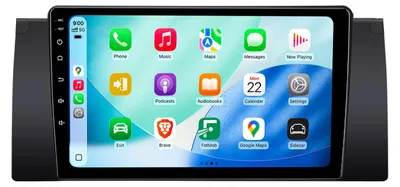 Obrázek produktu pro Android autorádio 64GB pro BMW X5 E53 1999–2006 s CarPlay navigací SWC Bluetooth RDS WiFi DSP GPS DAB+