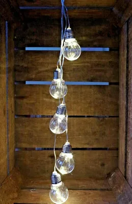 Produktbild von LED Draht Lichterkette Batterie Glühbirne warmweiß batteriebetrieben 15 LEDS