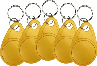 Immagine prodotto di 5x RFID 125KHz Chipschlüsselanhänger türöffner (gelb)