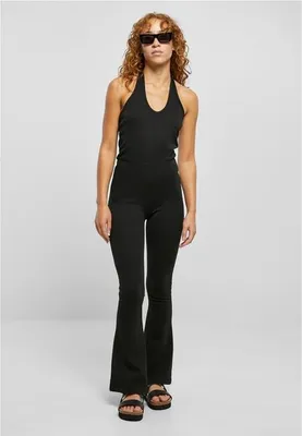 Obrázok produktu pre Dámsky overal Urban Classics Ladies Stretch Interlock Neckholder Jumpsuit black - XXL