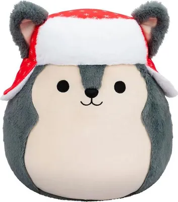 Produktbild von Jazwares SQXM01006 - Squishmallows - Ryan, der Weihnachts-Husky, Plüschfigur, 30 cm