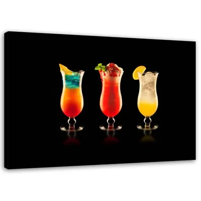 Produktbild von Leinwandbild barkeeper-cocktails 120x80 cm Feeby farbe wandbild bereit zum aufhängen