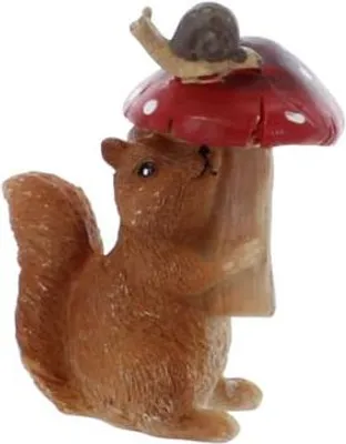 Produktbild von Eichhörnchen mit Pilz - ca. 5,5 x 8,5 x 11 cm