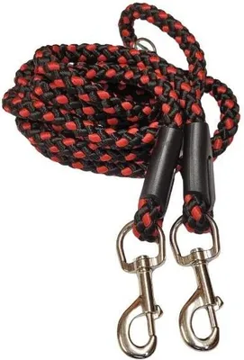 Obrázok produktu pre Palkar prepínateľné vodítko pre psov 250 cm x 14 mm čierno-červené