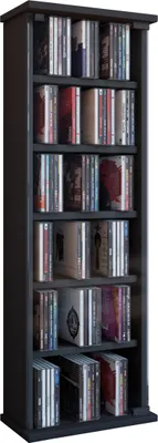 Image de VCM Tour CD/DVD Vetro pour 150 CD, noir