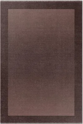Produktbild von Brauner Rahmen, klassisches Stoffmuster – Vinylteppich – 120x180 cm – Indoor Teppich – Flur – Pflegeleicht – Modern