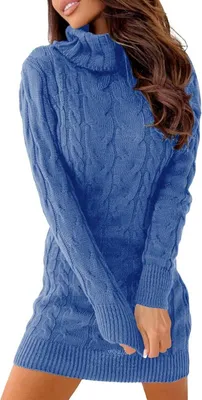 Strickkleid aus 100% Polyester, Hauptbild
