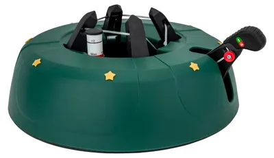 Produktbild von Weihnachtsbaumständer Christbaumständer - bis 3,0 m - Fußpedal und Seilmechanik - 3 Liter Wassertank - Grün
