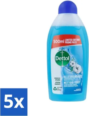 Produktbild von Dettol Power & Fresh Allzweckreiniger Baumwolle Fresh 500 ml - Vorteilspack - 5 Stücke