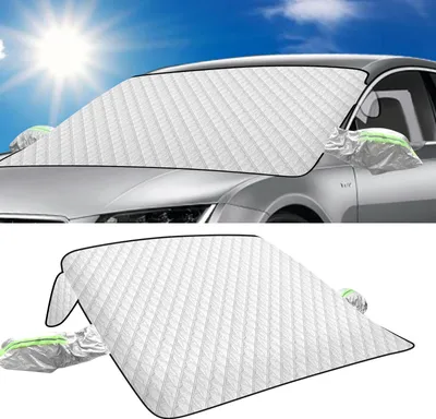 Immagine prodotto di Bettizia Copriparabrezza Auto Copriparabrezza Copriparabrezza Inverno Copriparabrezza Auto Gelo Copriparabrezza Protezione Solare Copriparabrezza Pieghevole Per Contro Neve, Ghiaccio, 145X113CM
