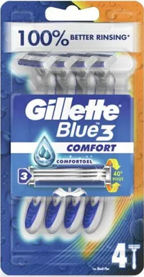 Produktbild von Gillette Blue 3 Einwegrasierer 4er Pack Comfort