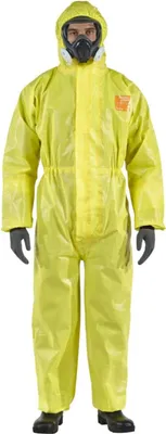 Produktbild von Ansell Schutzoverall Typ 3/4/5 AlphaTec 3000, gelb, Unisex-Größe: XL